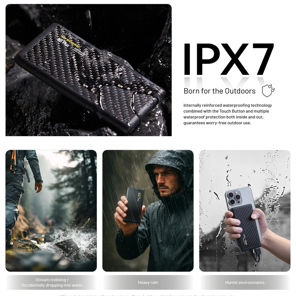 NITECORE 10,000MAH POWER BANK COMPETITION GRADE IPX7 - NB PLUS