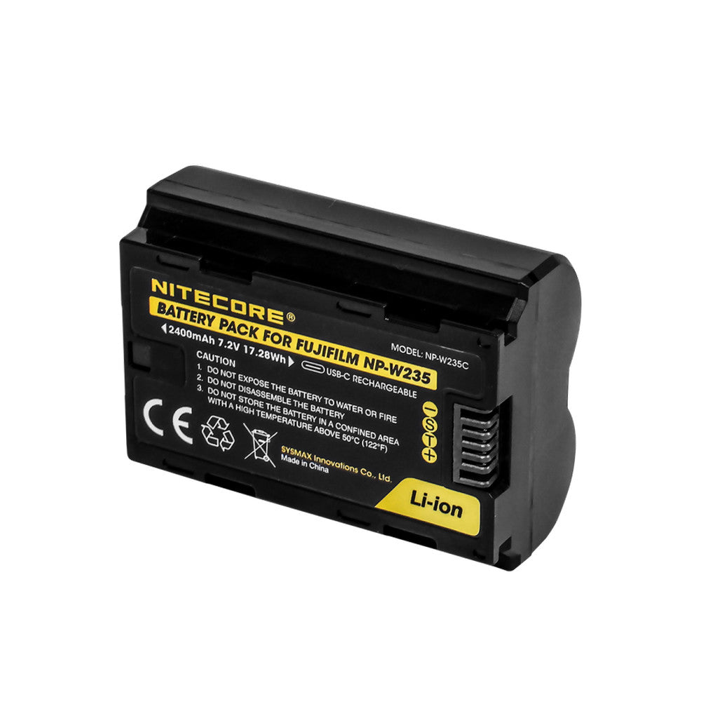 NITECORE NP-W235C FUJIFILM 2400MAH CAMERA BATTERY - NP-W235