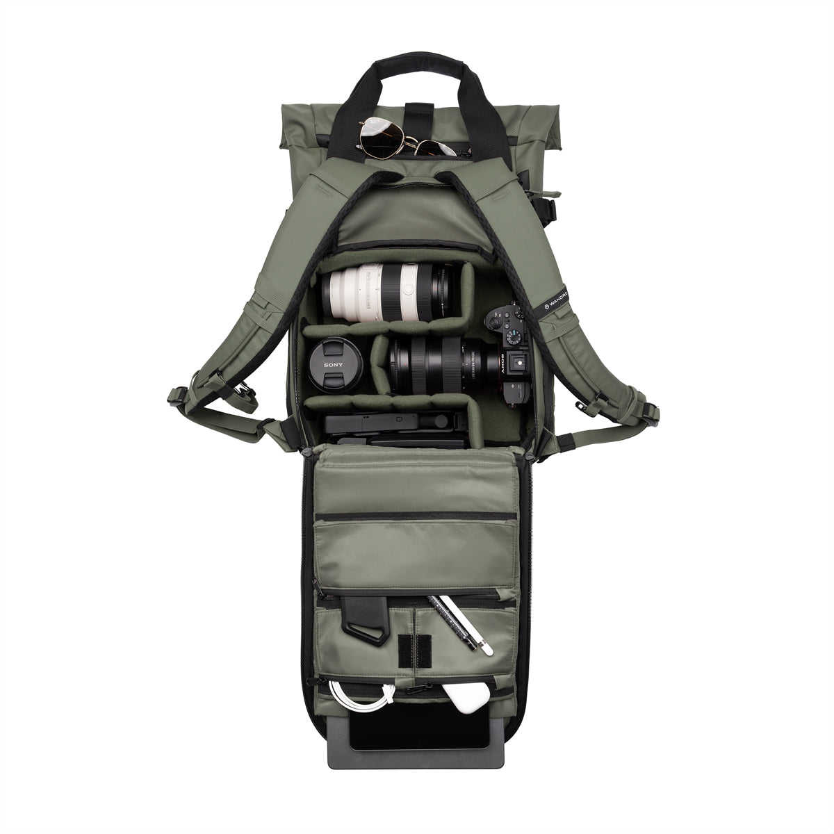 WANDRD PRVKE V4 15L PHOTO BUNDLE CAMERA BACKPACK WASATCH GREEN - PK15-WG-PB-4