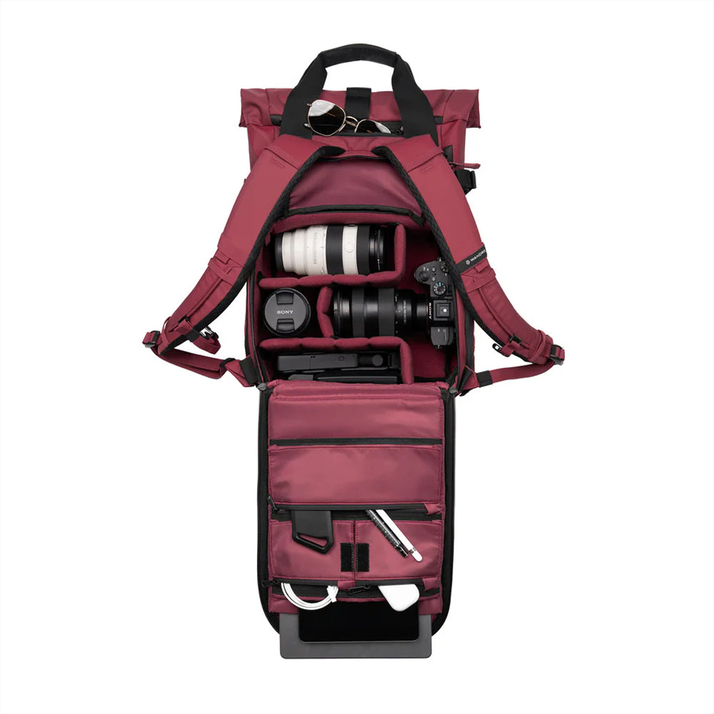WANDRD PRVKE 18L EVERY DAY CARRY CAMERA BACKPACK RHONE BURGUNDY - PKD15-RB-1
