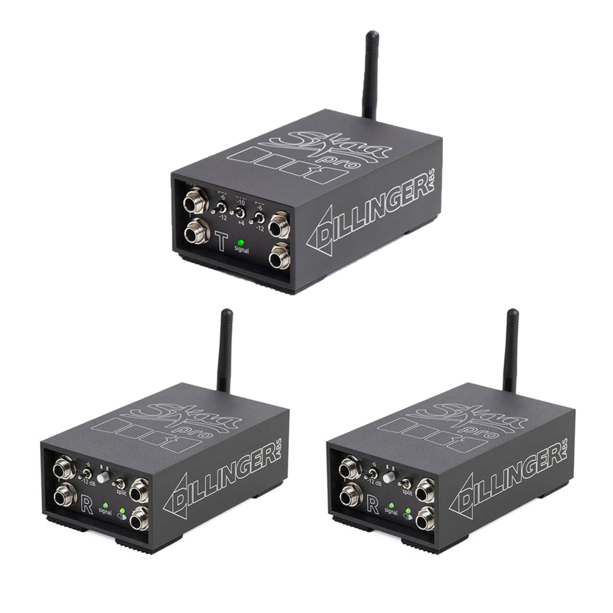 SKAA PRO TRANSMITTER DANI + 2X STREETHEART RECEIVERS KIT - 19MS LATENCY - PL5580+PL5581