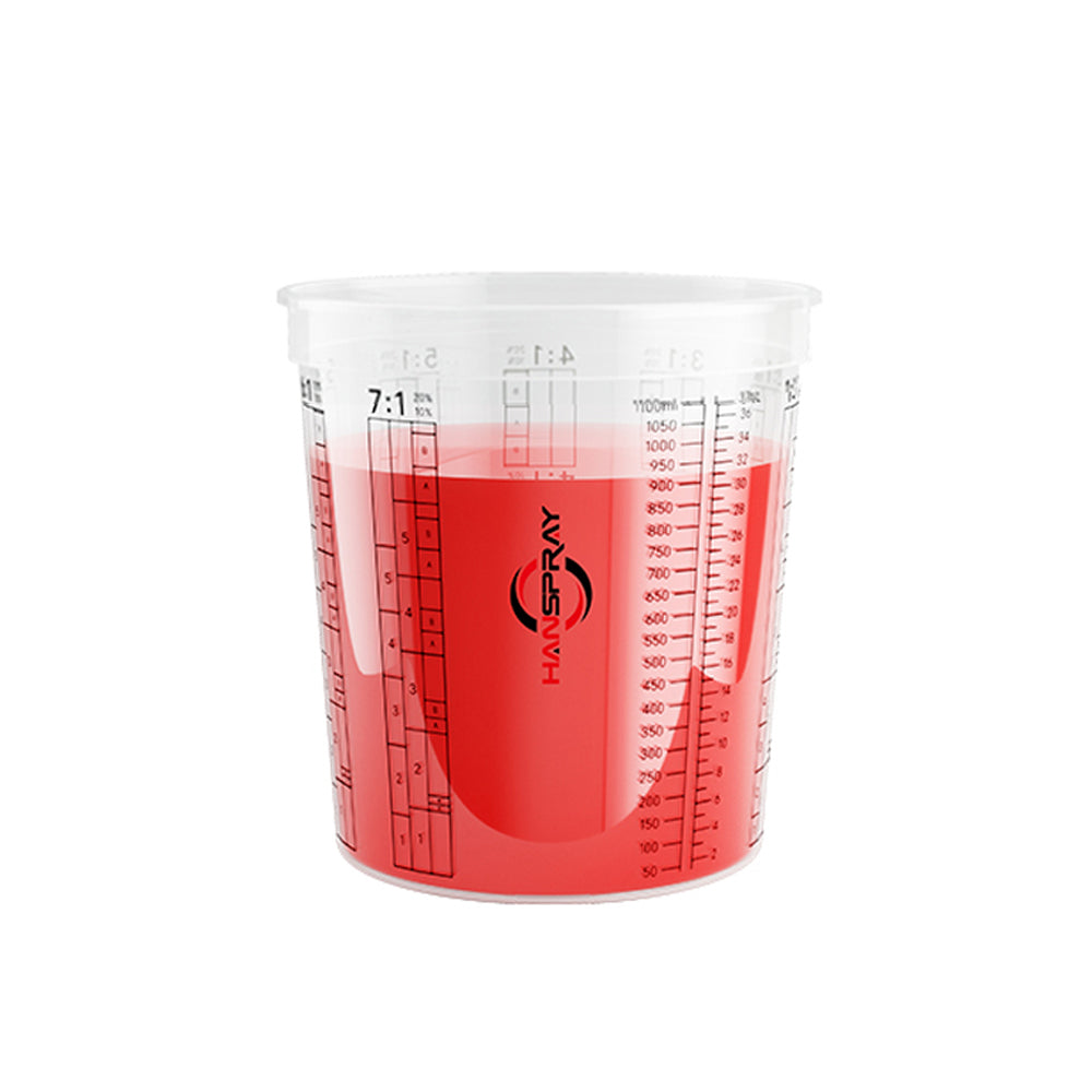 HANSPRAY MIXING CUPS 1100ML (1300ML CAPACITY) - BOX OF 200 - PMC-1100
