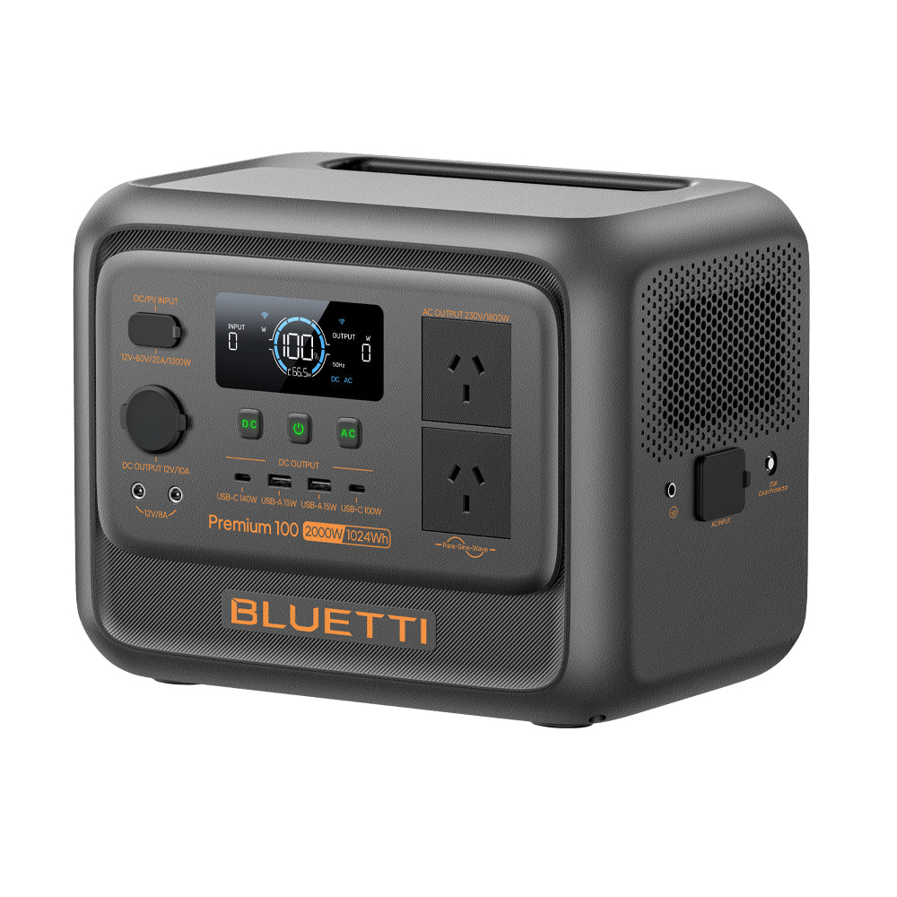 BLUETTI PREMIUM 100 V2 POWER STATION | 2000W 1024Wh - PREMIUM100V2