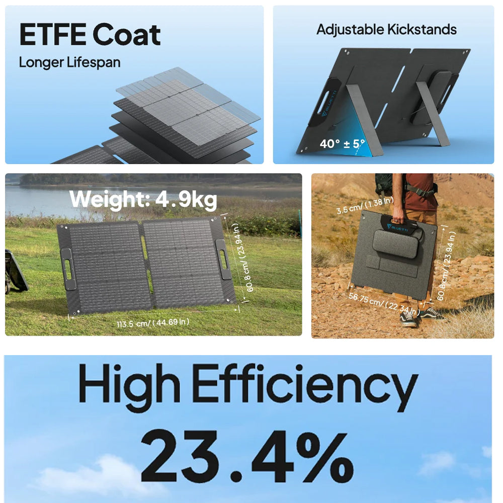 BLUETTI PV100 FOLDABLE SOLAR PANELS | 100W - PV100