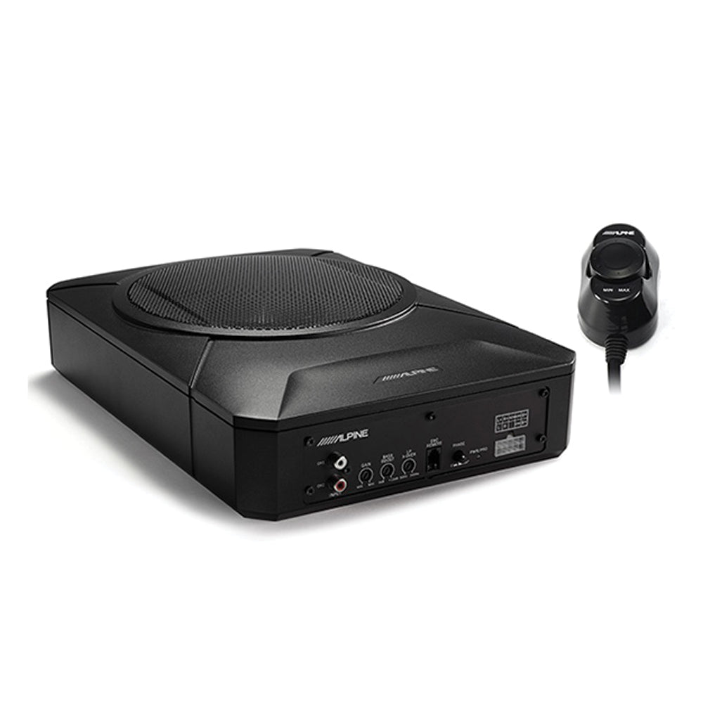 ALPINE (S SERIES) 8" UNDERSEAT ACTIVE SUBWOOFER 240W MAX, 120W RMS - PWE-S800