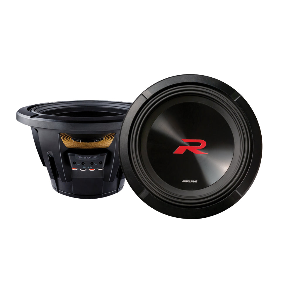 ALPINE (R2 SERIES) 10" SUBWOOFER DUAL 4OHM 750W RMS - R2-W10D4