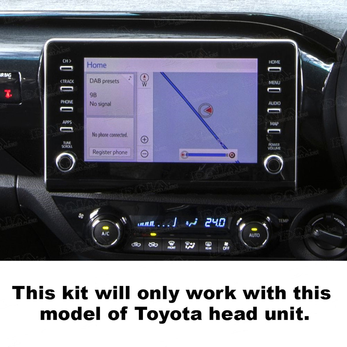 REVERSE CAMERA DNA CMOS TO SUIT TOYOTA HILUX - RCH170