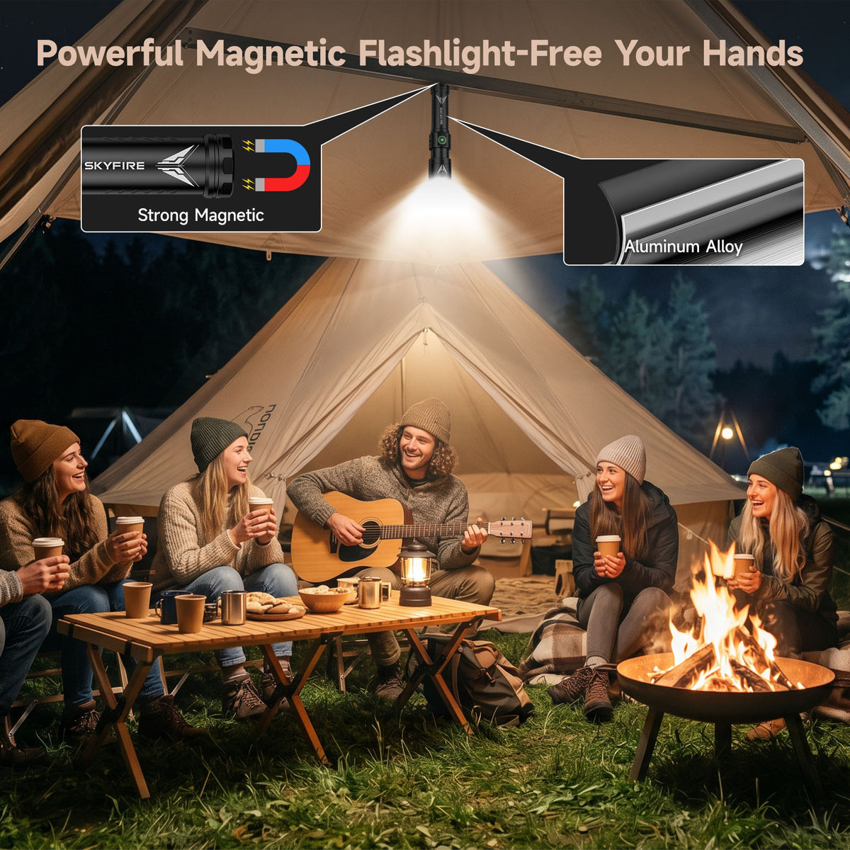 SKYFIRE 2173J FLASHLIGHT TORCH IP54 931 LUMENS - SF-SD-2173J