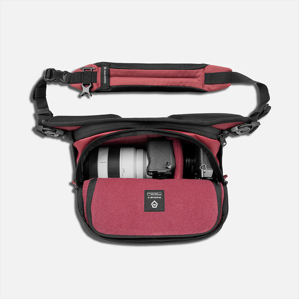 WANDRD ROGUE V2 6L CAMERA SLING BAG RHONE BURGUNDY - SLG6-RB-2