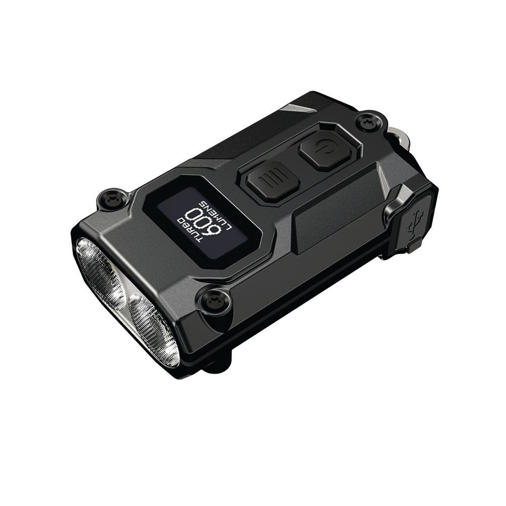 NITECORE 600 LUMEN USB-C RECHARGEABLE KEYCHAIN TORCH BLACK - TINI3-B