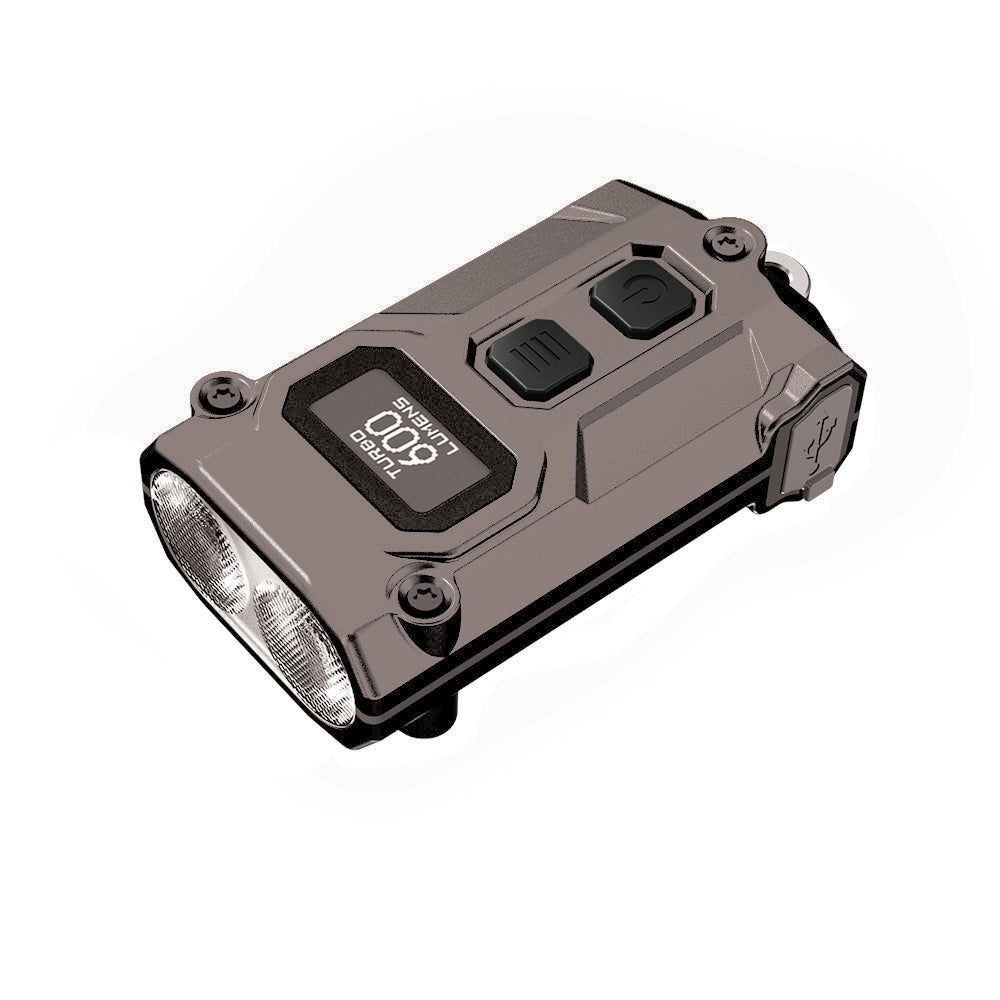NITECORE 600 LUMEN USB-C RECHARGEABLE KEYCHAIN TORCH GREY - TINI3-G