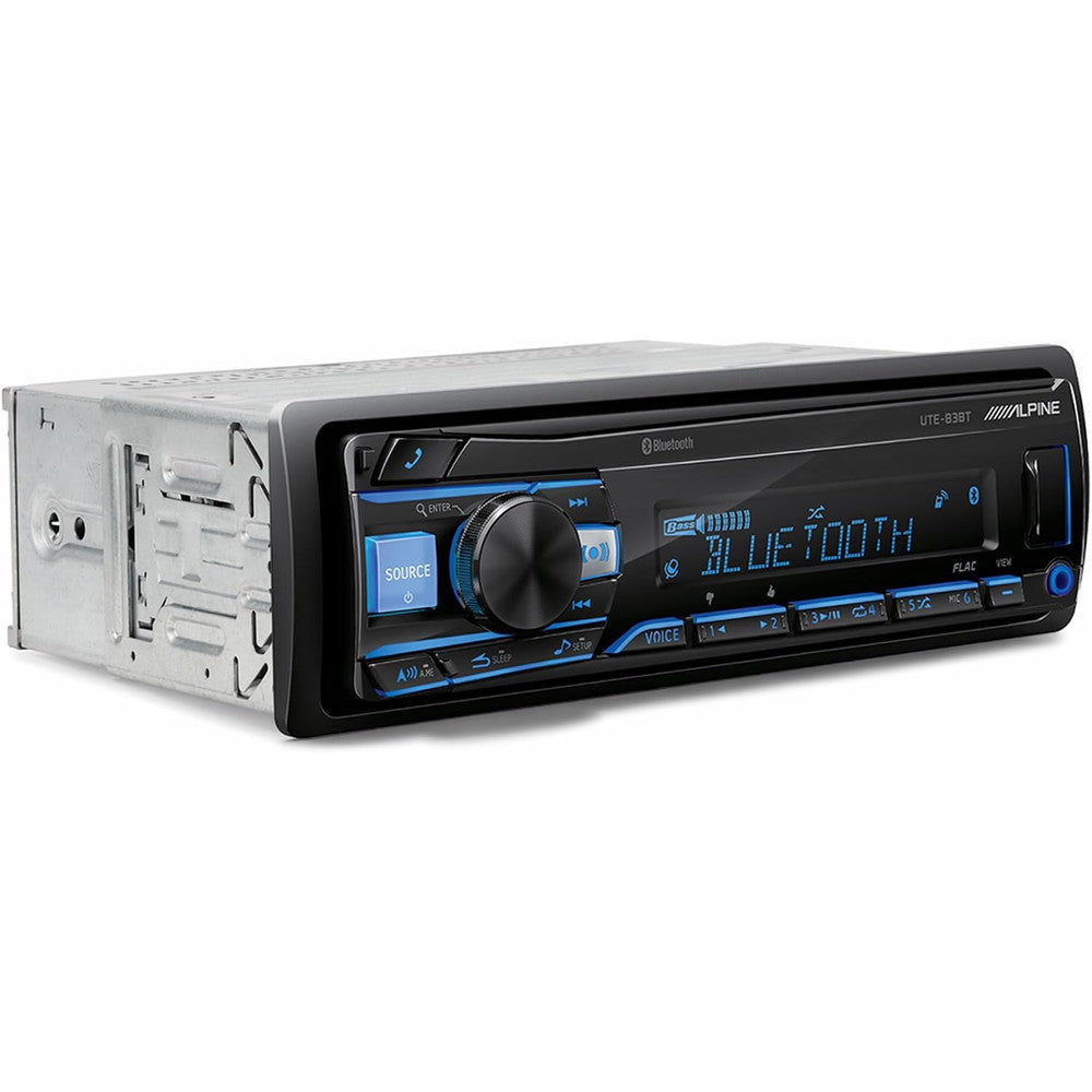 ALPINE HEAD UNIT SINGLE DIN BLUETOOTH 4V PRE-OUT MAX POWER 50 X 4 (18 X 4 RMS) - UTE-83EBT