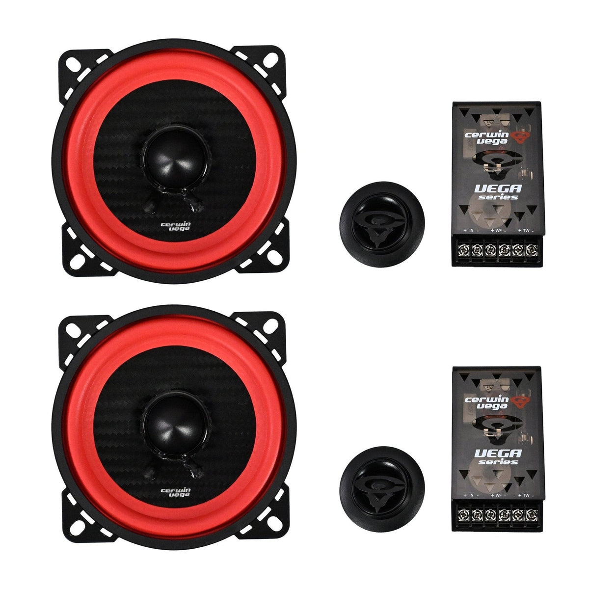 CERWIN VEGA VEGA SERIES 4" 2-WAY COMPONENT SPEAKERS 40W RMS - V4C