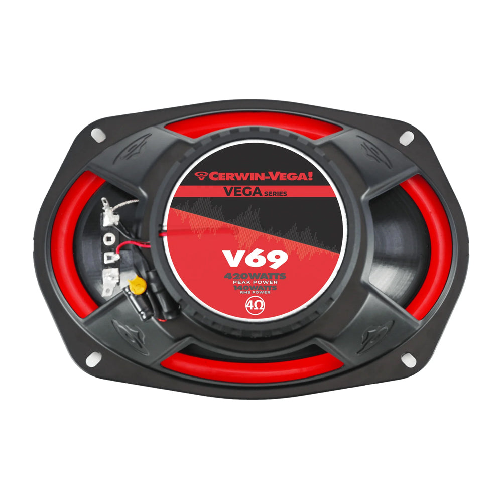 CERWIN VEGA VEGA SERIES 2-WAY 6X9" COAXIAL SPEAKERS 140W RMS - V69