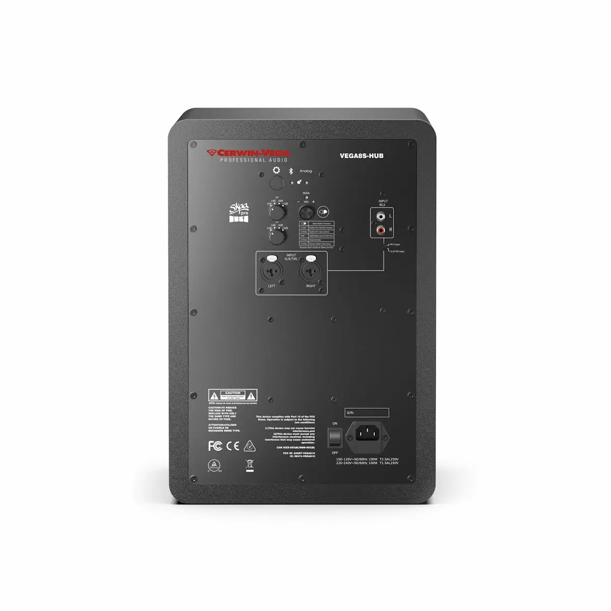 CERWIN VEGA HOME & STUDIO 8" TWO-WAY SKAA WIRELESS MONITOR PAIR (HUB + SAT) - VEGA8S