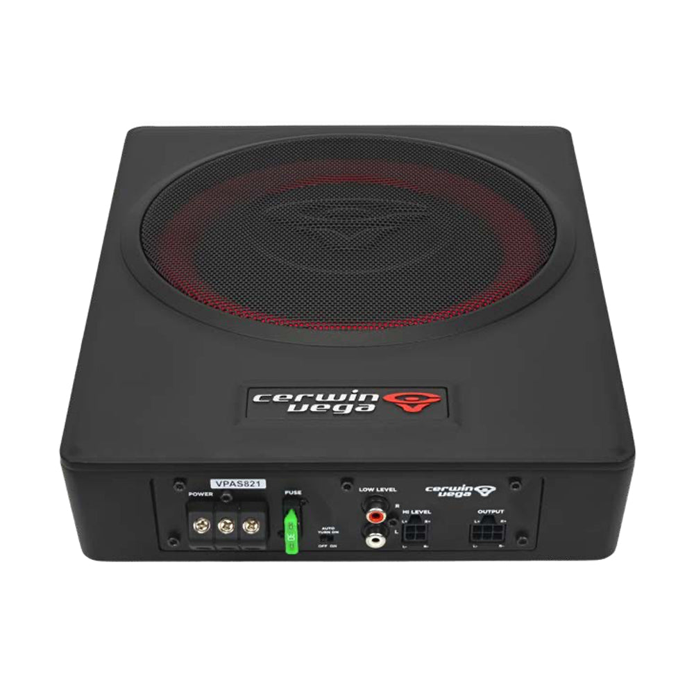 CERWIN VEGA 8" 3 CH UNDERSEAT ACTIVE SUBWOOFER 290W MAX 150W RMS X1 | 70W RMS X2 @ 4OHM - VPAS821