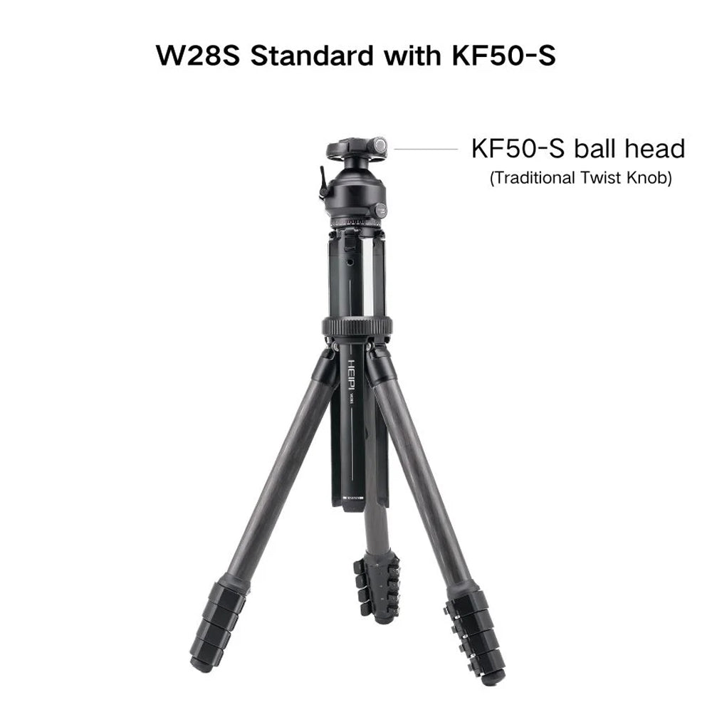 HEIPI VISION 3-IN-1 CARBON FIBER TRAVEL TRIPOD LOCKING KNOB - NEW VERSION! - W28S-S