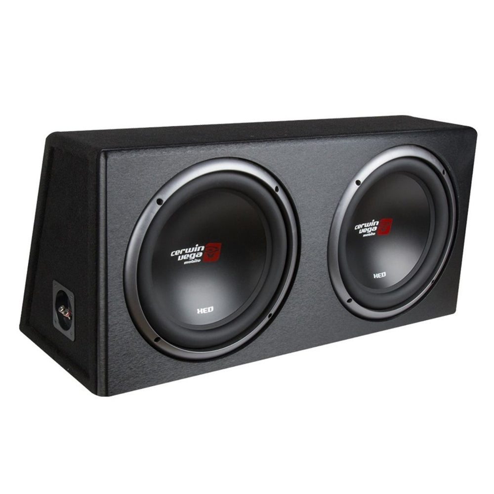 CERWIN VEGA DUAL 12" XED SERIES SUBWOOFER ENCLOSURE 450W RMS / 1600W MAX (2OHM LOAD) - XE12DV