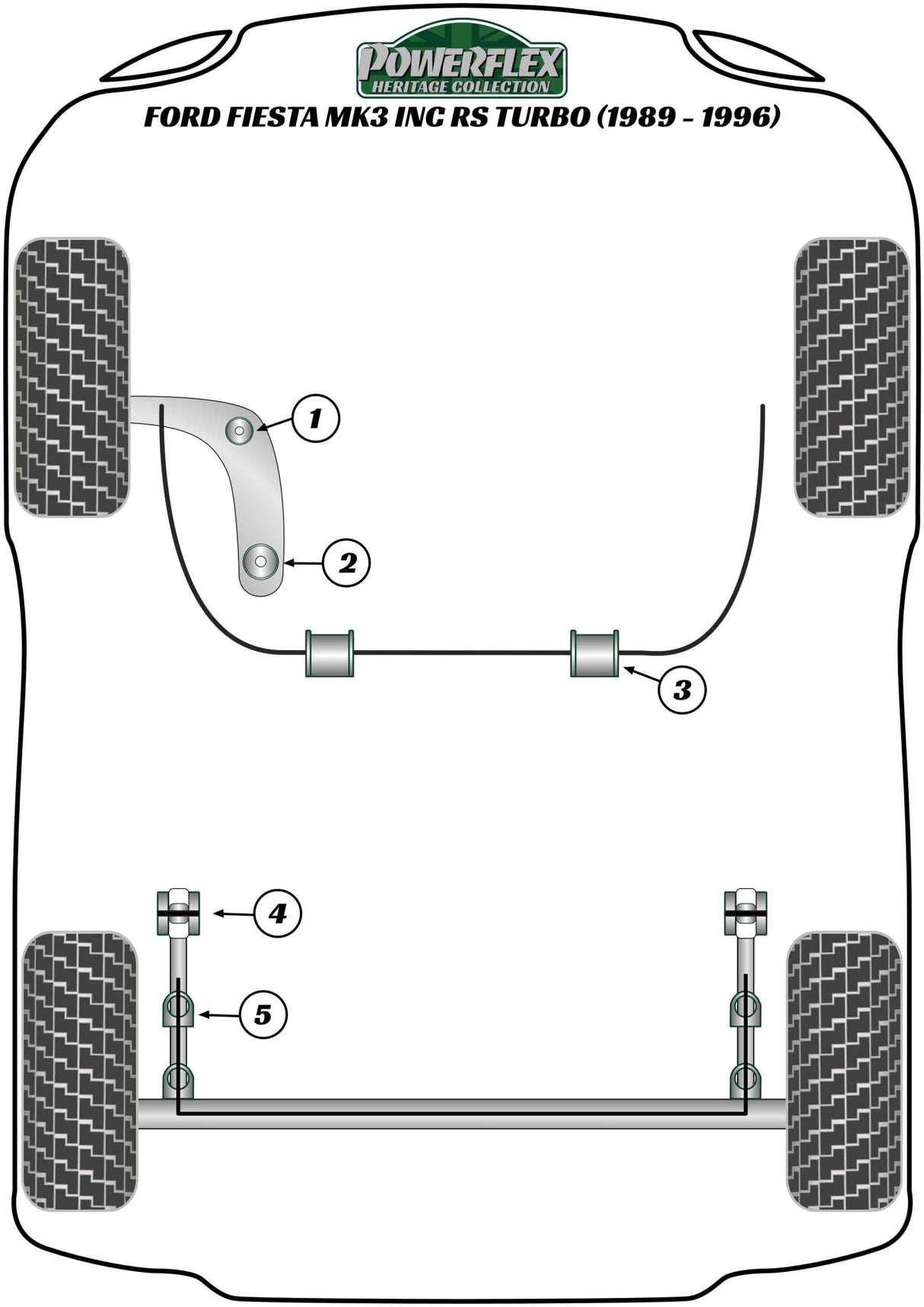 Ford Front Wishbone Front Bush 46.5mm
