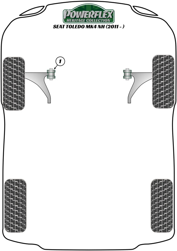 Front Strut Top Mount Bush -10mm