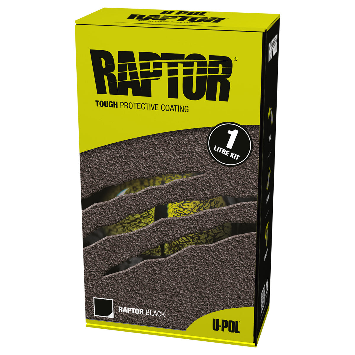 Raptor Liner Black U-Pol Spray On 2K Heavy Duty 1 Litre Kit Bed Liner Underseal