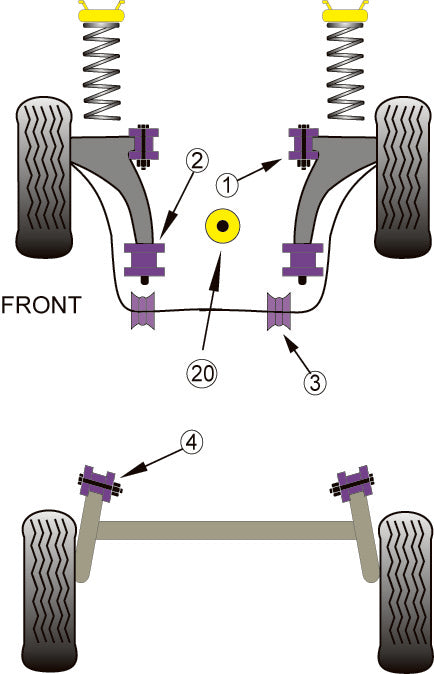 Lower Engine Mount Large Bush (Std Diesel)