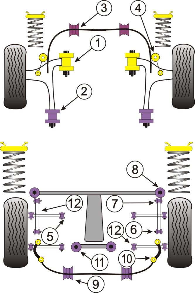 Subaru Rear Diff Mount, Early RA & UK WRX Models