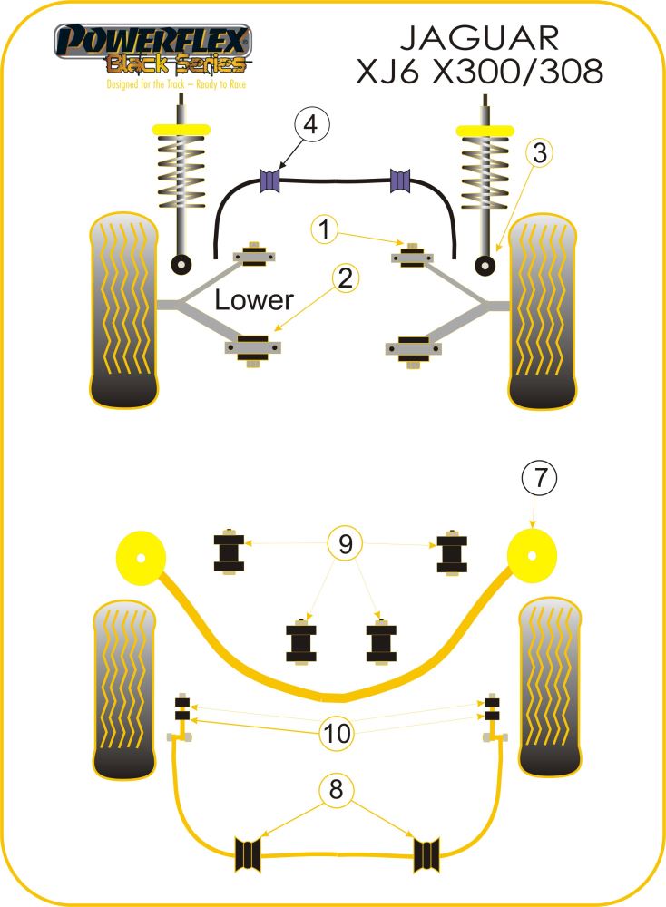 Jaguar (Daimler) Front Upper Wishbone Bush
