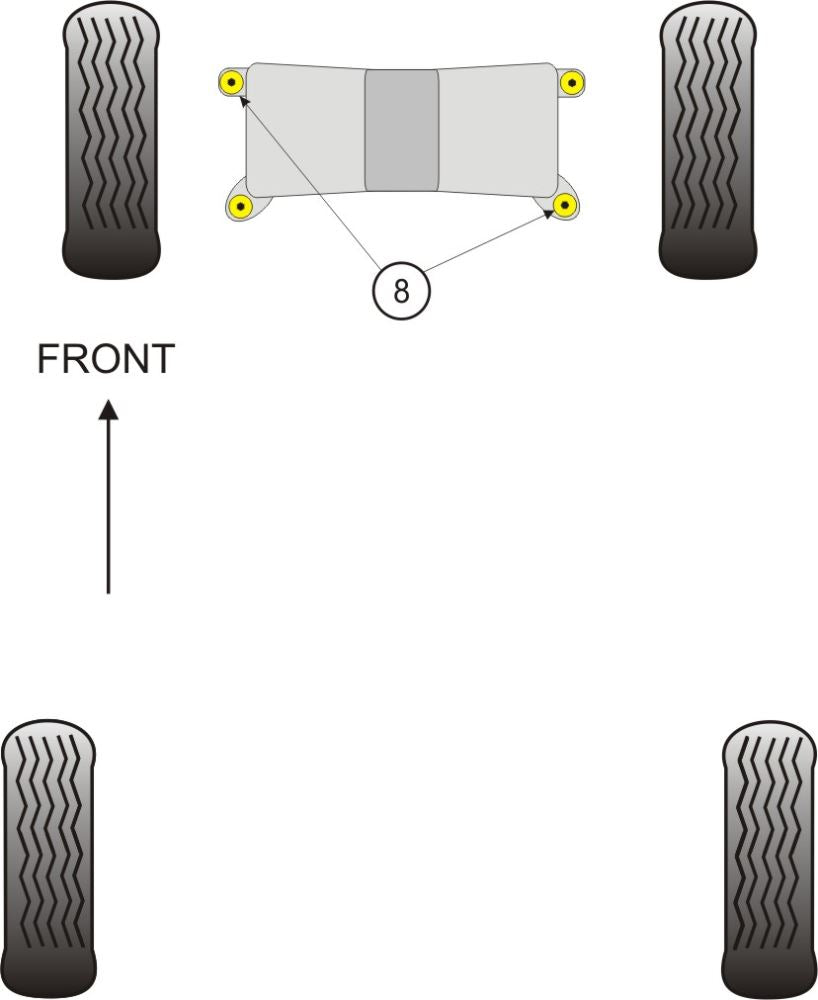 Renault Laguna I (1994-2001) Front Subframe Mounting Bush