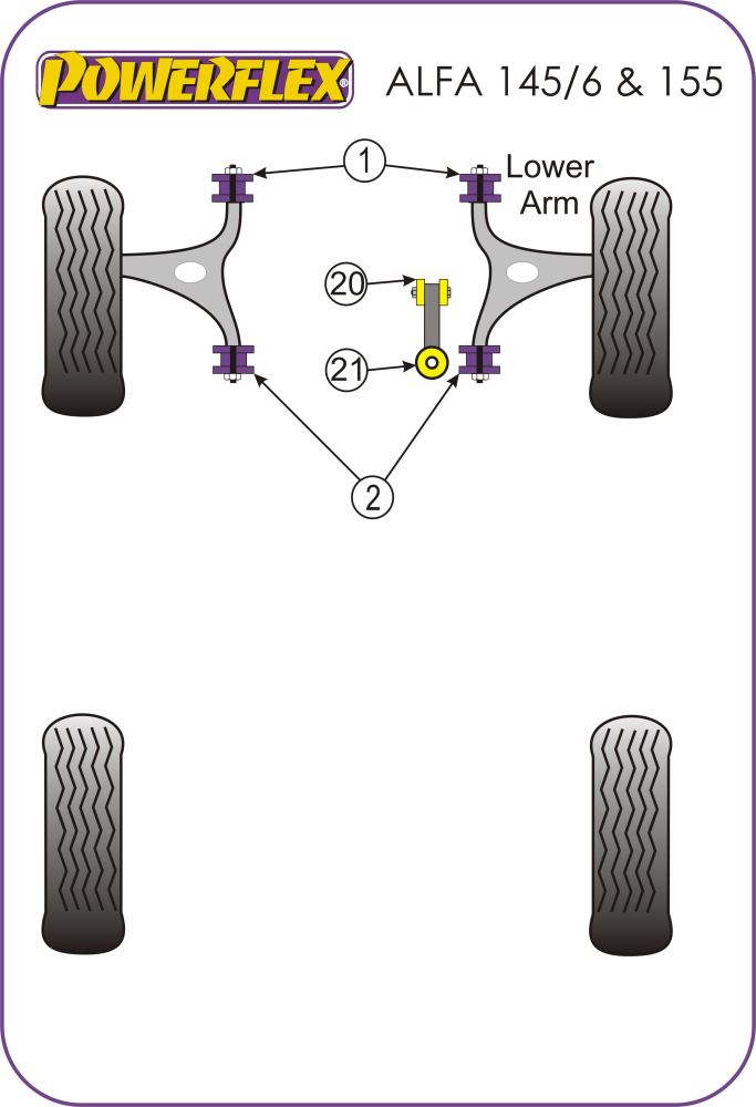 Front Lower Wishbone Rear Bush