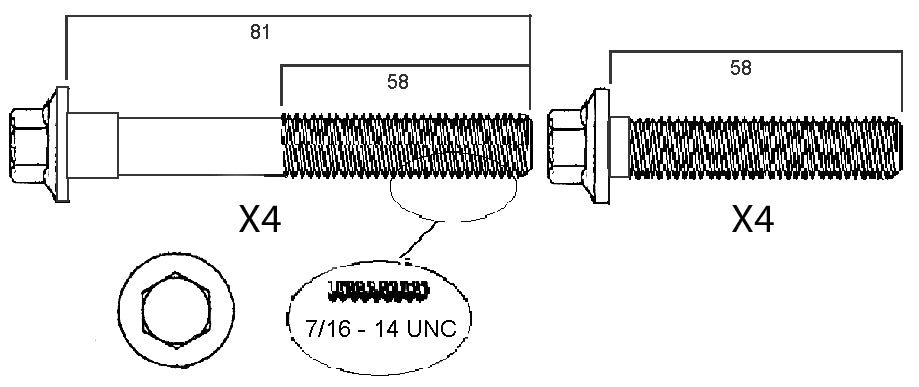 Holden Statesman Permaseal Head Bolt Set (Single Head)