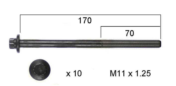 Mazda Mazda6 Permaseal Head Bolt Set