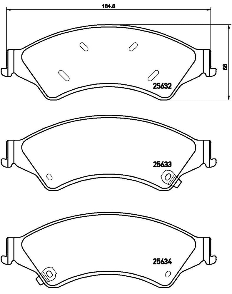 FORD Ranger PX Front Ceramic Disc Brake Pads Brembo