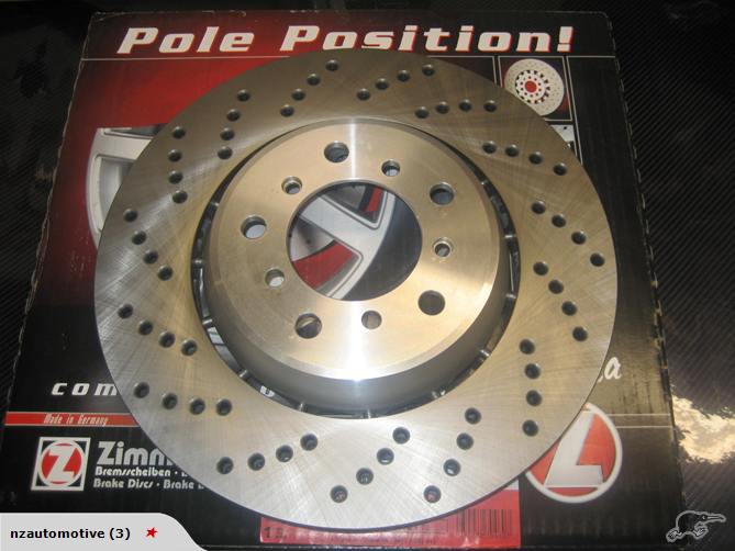 BMW E46 M3 325mm crossdrilled brake rotor