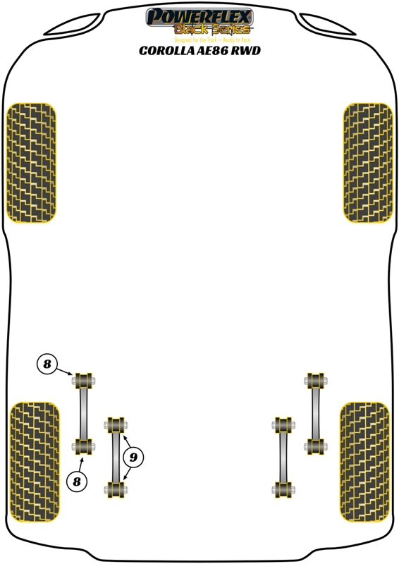 Corolla Rear Lower Trailing Arm Bush suits Toyota