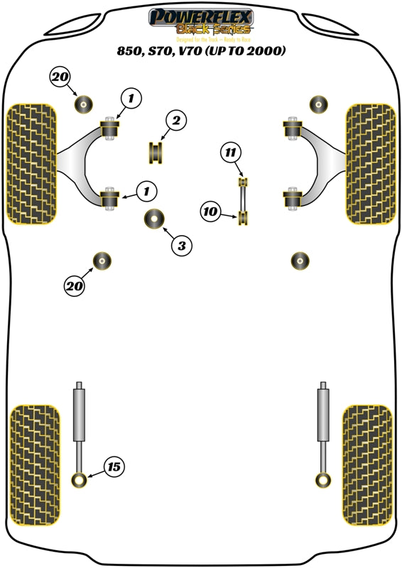 Volvo Front Lower Engine Mount Small Bush