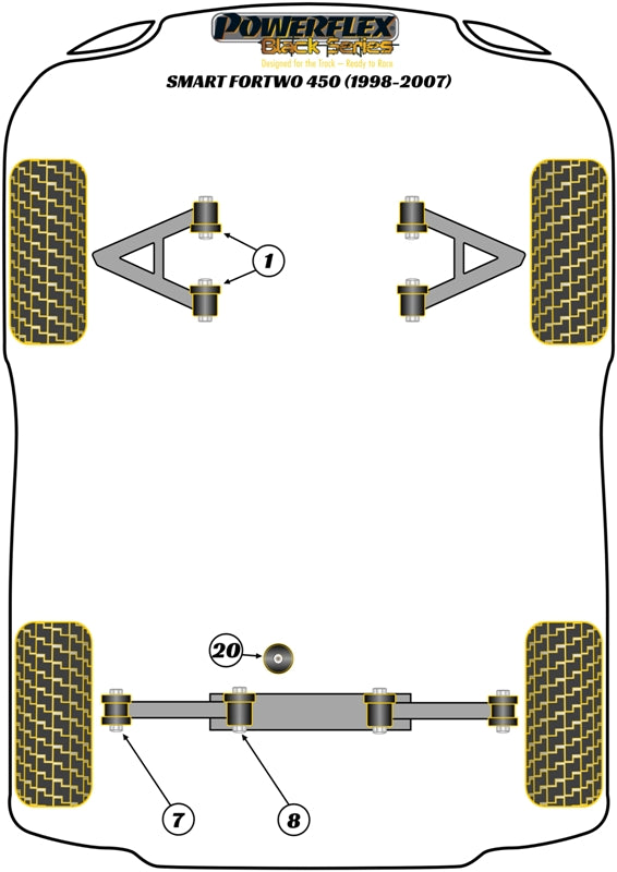 Smart Rear Control Arm Inner Bush