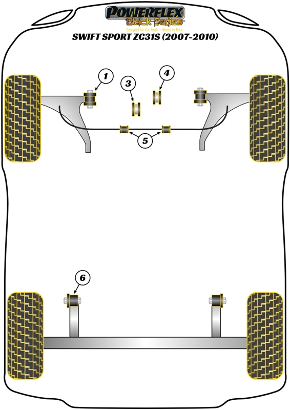 Suzuki Swift Sport MK2 (ZC31S) (2006 - 2010) Rear Engine Mount Bush Insert