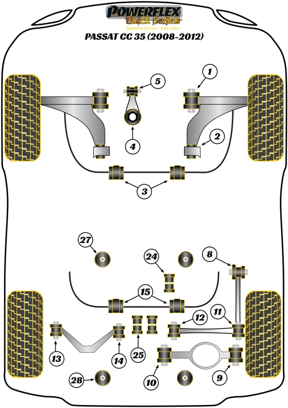 Front Wishbone Rear Bush Anti-Lift & Caster Offset