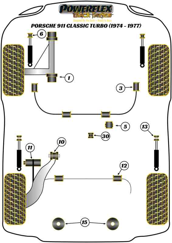 Porsche Rear Anti Roll Bar Bush 18mm