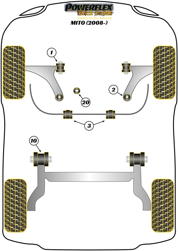 Front Anti Roll Bar Bush 21mm