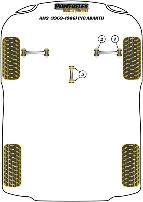 Autobianchi A112 inc Abarth (1969 - 1986) Engine Stabilizer Bush