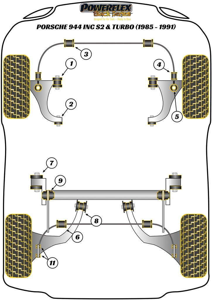 Porsche Rear Axle Carrier Outer Mounting