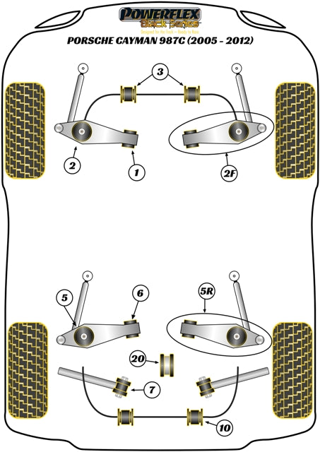 Porsche Track Control Arm & Bush Kit