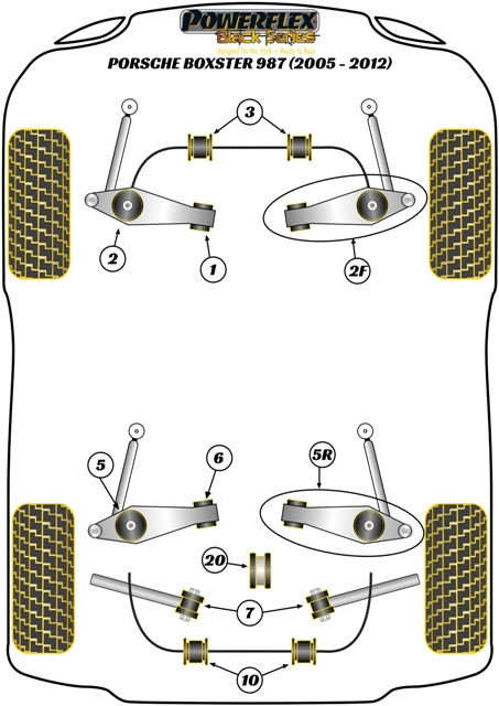 Porsche Track Control Arm & Bush Kit