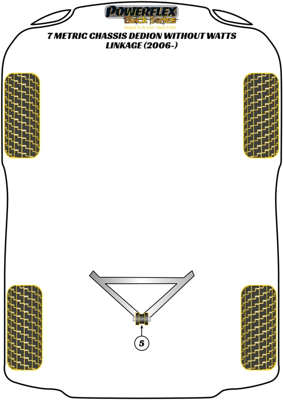 Caterham 7 (DeDion without Watts Linkage) DeDion "A" Frame Centre Bush