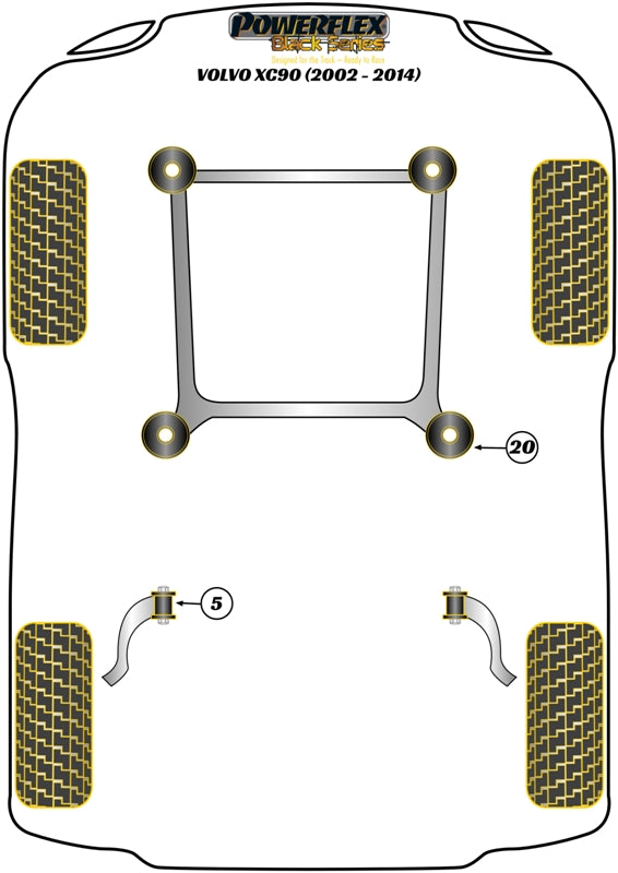 Volvo Rear Trailing Arm to Subframe Bush