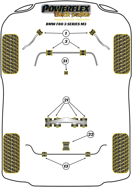 BMW Front Anti Roll Bar Bush 28mm