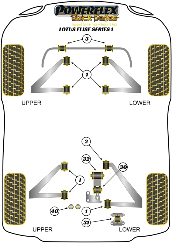 Front Anti Roll Bar Bush 25.4mm