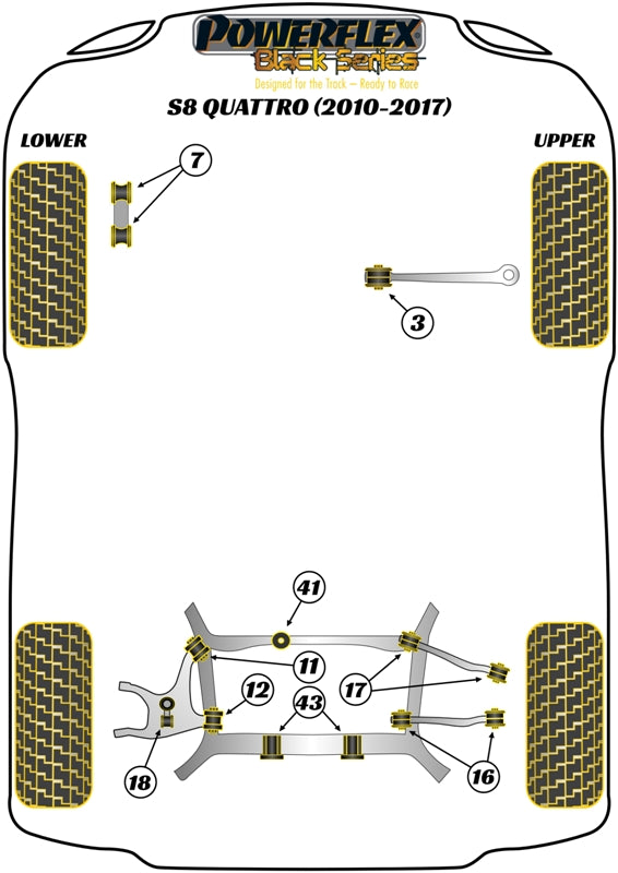 Audi Rear Diff Rear Bush Insert